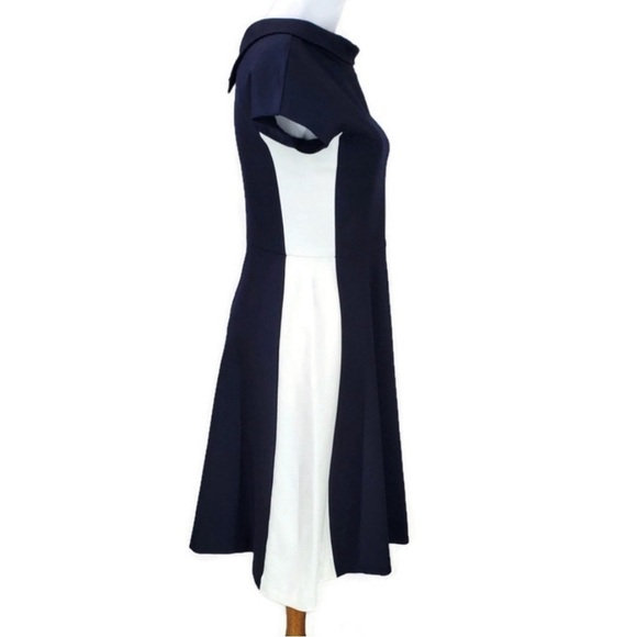 Hobbs Dresses Hobbs London Lenora Dress Sz 4 Navy/White Elegant Classy Hourglass - Picture 7 of 14